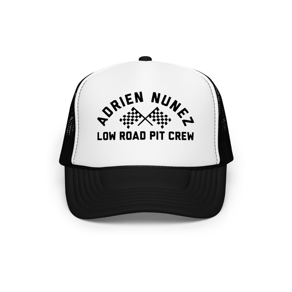 Black Pit Crew Trucker Hat