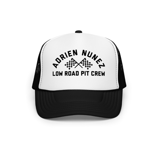 Black Pit Crew Trucker Hat